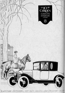 publicité Citroën, 1922