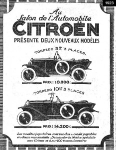 modèles de 1923