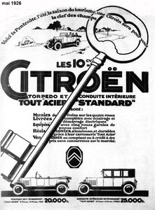 mai 1926, Citroën