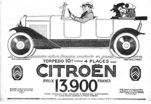 torpédo Citroën 1922